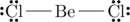 \chemfig{\Lewis{2:4:6:,Cl}-Be-\Lewis{0:2:6:,Cl}}